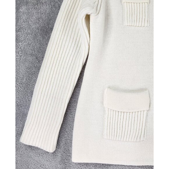 Montgomery Ward Cardigan Womens Size 38 White Knit Button Down Vintage Sweater - Picture 8 of 9